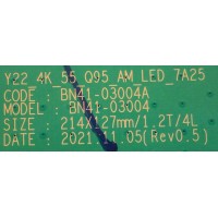 LED DRIVER PARA TV SAMSUNG / NUMERO DE PARTE BN94-17425A / BN41-03004A / BN97-19369A / BN9417425A / 17425A / NUMERO DE PANEL CY-TB055RLHV2H / MODELO QN55QN95BAFXZA 